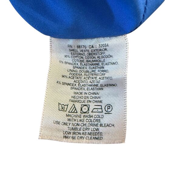 ANTHRO moulinette Souers Women’s blue pattern straight skirt Size 6 - Picture 9 of 10